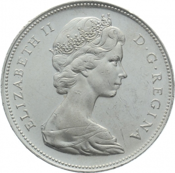 Kanada 1 Dollar 1966 Voyager - Elisabeth II.